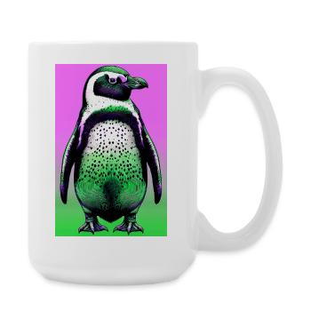 Pinguin - Große Tasse 440 ml - Weiß - Rechts