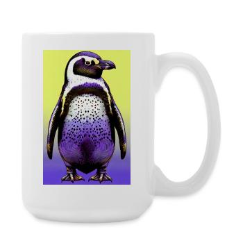 Pinguin - Große Tasse 440 ml - Weiß - Rechts