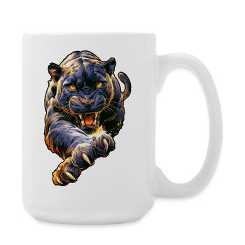 Great panther - Large Mug 440 ml - white - Right