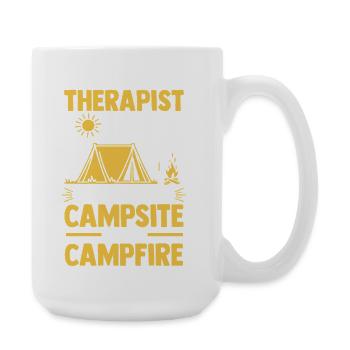 Camping Bonfire Camp Life Forest Camper - Large Mug 440 ml - white - Right