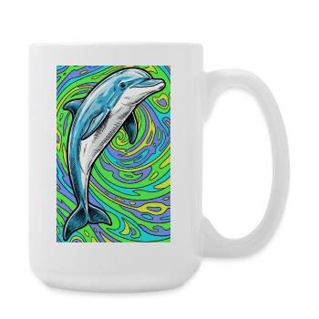 dolphin - Large Mug 440 ml - white - Right