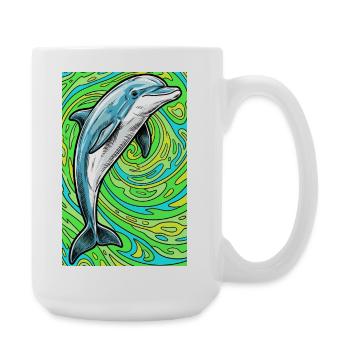 dauphin - Grande tasse 440 ml - blanc - Droite