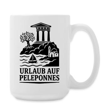 Peleponnes Griechenland Urlaub Wahrzeichen - Große Tasse 440 ml - Weiß - Rechts