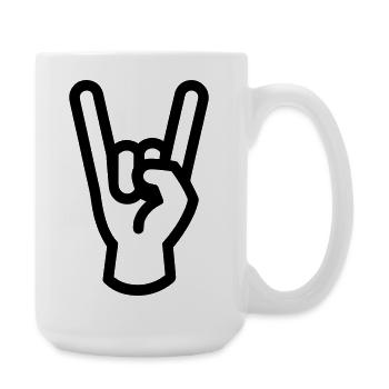 rock - Grande tasse 440 ml - blanc - Droite