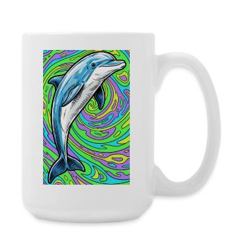 dauphin - Grande tasse 440 ml - blanc - Droite