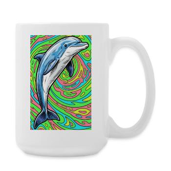 dauphin - Grande tasse 440 ml - blanc - Droite