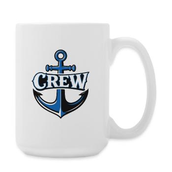 Anker Crew Logo - Große Tasse 440 ml - Weiß - Rechts
