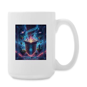 Cosmic Lore and Enchanted Book - Large Mug 440 ml - white - Right