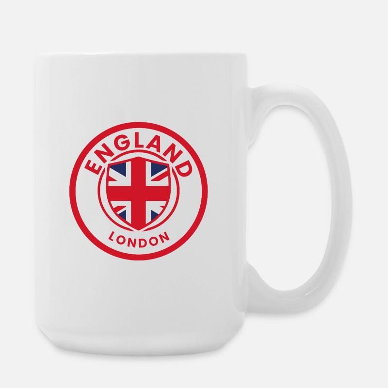 England Shield London-emblem - Stor kop 440 ml - hvid