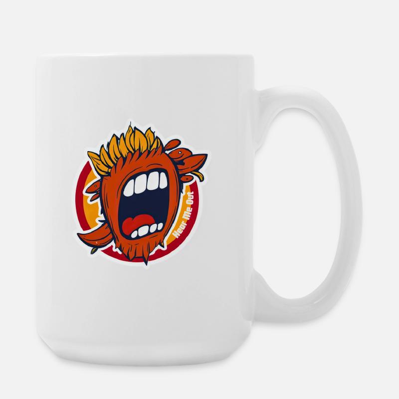Hören Sie mir zu - Große Tasse 440 ml - Weiß