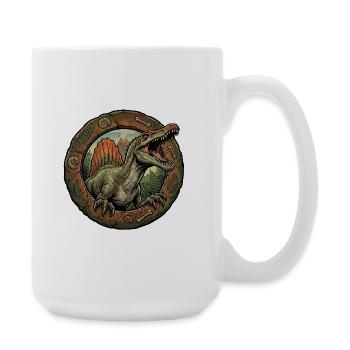 Spinosaurus dans l’Anneau de Pierre - Grande tasse 440 ml - blanc - Droite
