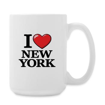 I Love New York USA – Message urbain - Grande tasse 440 ml - blanc - Droite