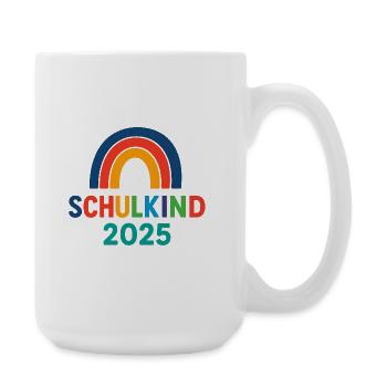 Schulkind 2025 - Große Tasse 440 ml - Weiß - Rechts
