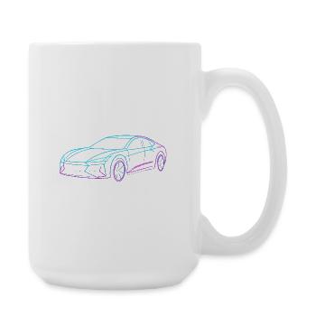 Neon Artform Auto - Große Tasse 440 ml - Weiß - Rechts