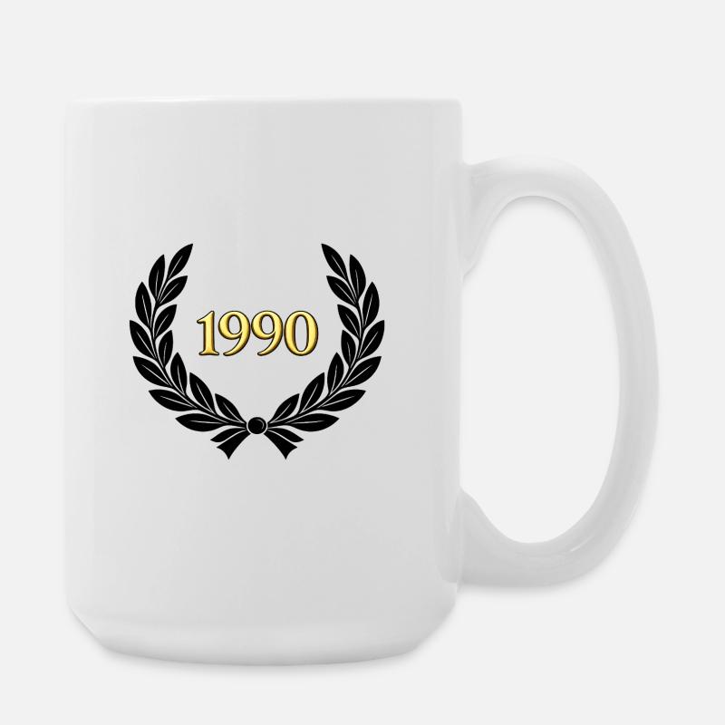 Vintage Laurel - Large Mug 440 ml - white