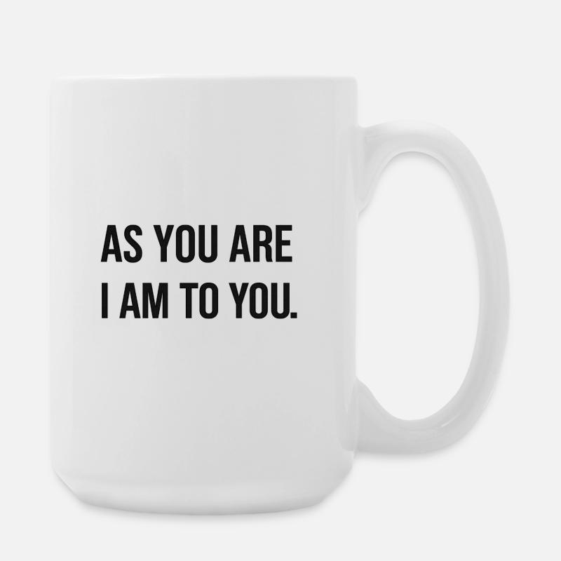 Inspiring self-love message - Large Mug 440 ml - white