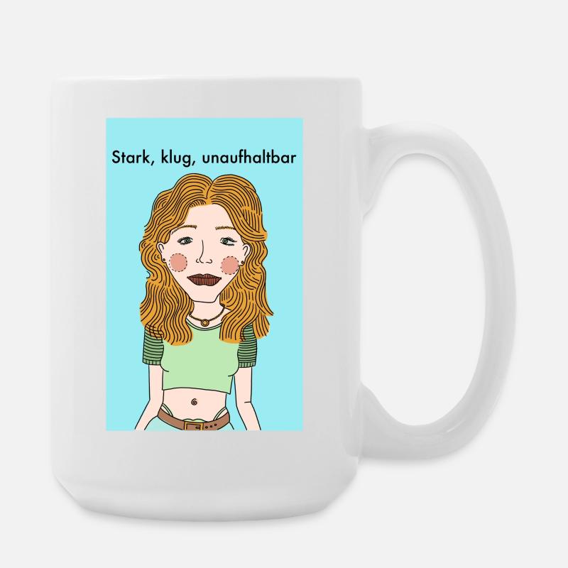 Strong independence - Large Mug 440 ml - white