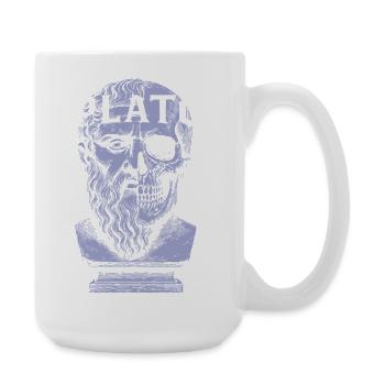 Plato Artistic Skull Design - Large Mug 440 ml - white - Right