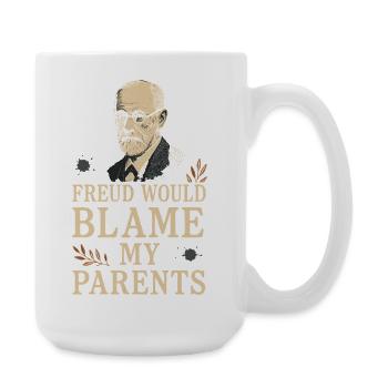 Future psychologist diagnose me - Large Mug 440 ml - white - Right
