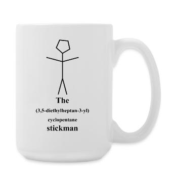 Figurine allumette - IUPAC Chemistry Joke - Nerd Alert - Grande tasse 440 ml - blanc - Droite