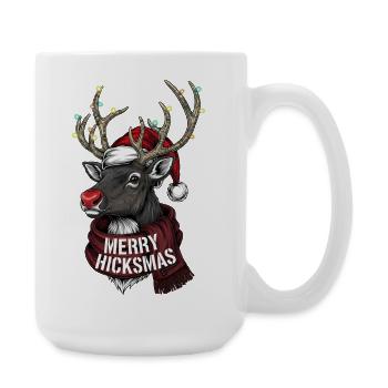Renne de Noël Rudolph - Renne de Noël - Grande tasse 440 ml - blanc - Droite