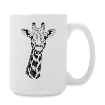 Giraffe - Große Tasse 440 ml - Weiß - Rechts