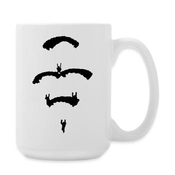 Fallschirm Diamant - Große Tasse 440 ml - Weiß - Rechts