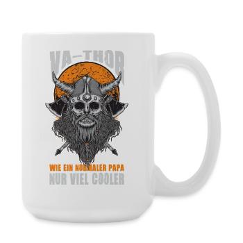 Viking Norseman Like A Normal Dad - Large Mug 440 ml - white - Right