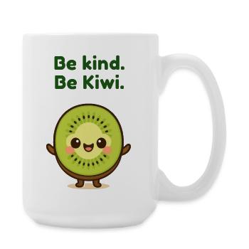 Dessin animé Be Kind Be Kiwi - Grande tasse 440 ml - blanc - Droite