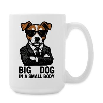 Jack Russell Terrier Anzug Chef Hund Geschenk - Grande tasse 440 ml - blanc - Droite
