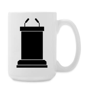 Podium stage - Large Mug 440 ml - white - Right