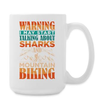 VTT VTT VTT Hai Sharks - Grande tasse 440 ml - blanc - Droite