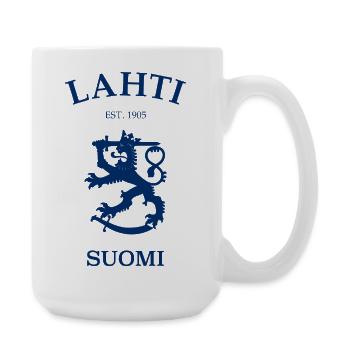 Lahti Suomi Finland Finnland - Große Tasse 440 ml - Weiß - Rechts