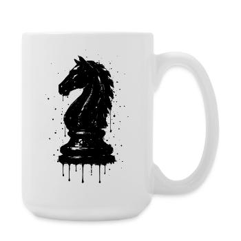 Ritterschach-Stil Schwarzes Graffiti Künstlerisch - Große Tasse 440 ml - Weiß - Rechts