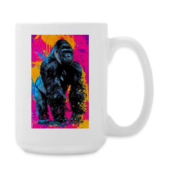 Gorilla - Große Tasse 440 ml - Weiß - Rechts