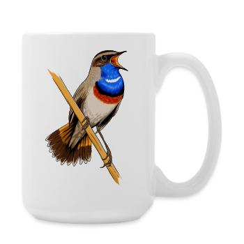 Bluethroat - Large Mug 440 ml - white - Right