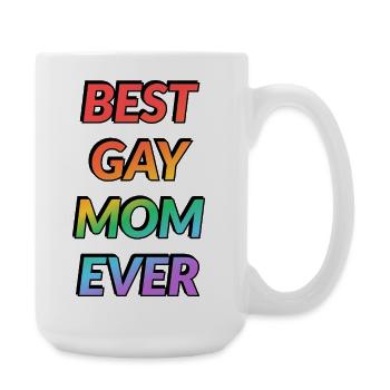 BESTE SCHWULE MUTTER ALLER ZEITEN - Große Tasse 440 ml - Weiß - Rechts