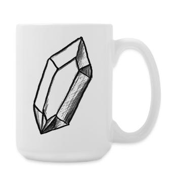 Crystal Yoga Meditation Esotericism - Illustration - Large Mug 440 ml - white - Right