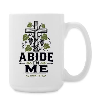 Abide In Me - Large Mug 440 ml - white - Right