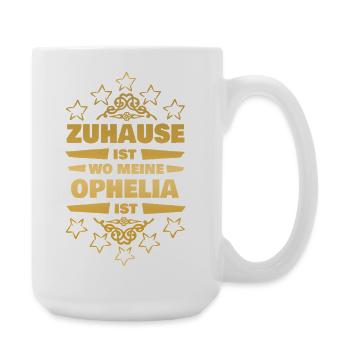 Ehefrau Ophelia - Große Tasse 440 ml - Weiß - Rechts