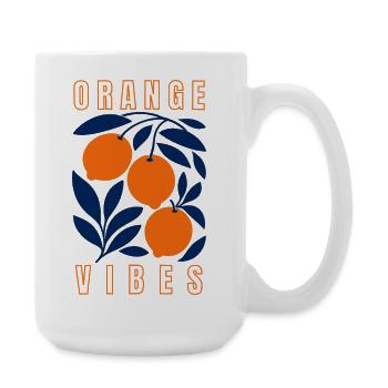 Orange Vibes - Large Mug 440 ml - white - Right