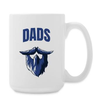 Les papas cool ont la barbe - Grande tasse 440 ml - blanc - Droite
