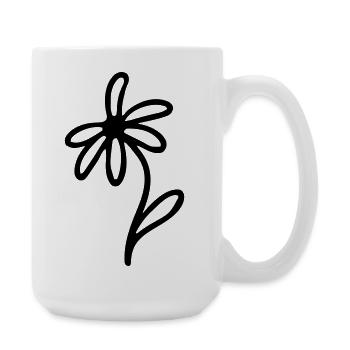 Minimaliste - Grande tasse 440 ml - blanc - Droite