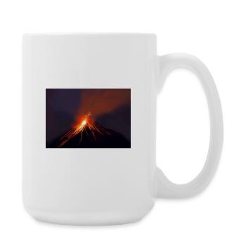 Intense Volcanic Eruption Fire Horse - Large Mug 440 ml - white - Right