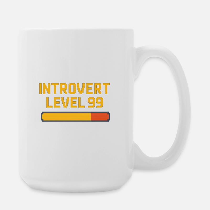 Introverti niveau 99 - Grande tasse 440 ml - blanc