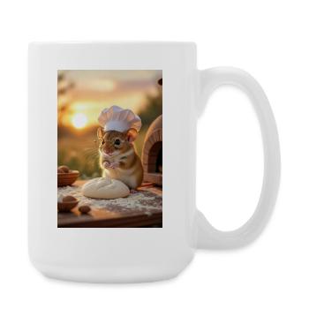 Creative Chef Mouse for Kitchen - Large Mug 440 ml - white - Right