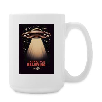 Thanks for believing - Large Mug 440 ml - white - Right