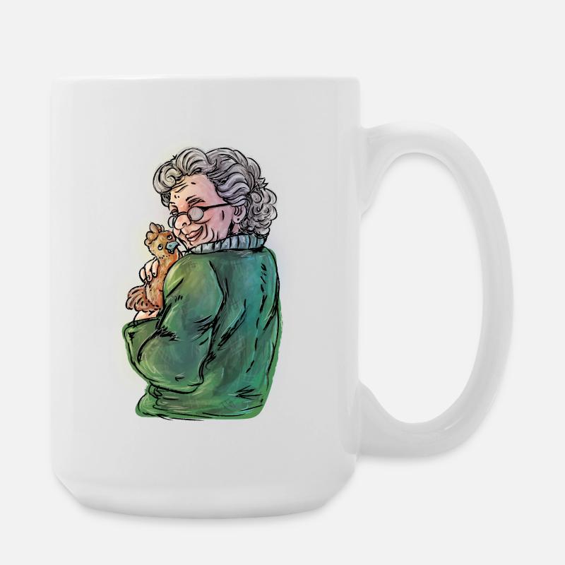 Chickens Grandma - Large Mug 440 ml - white