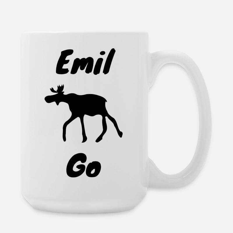 Emil the Moose - Large Mug 440 ml - white