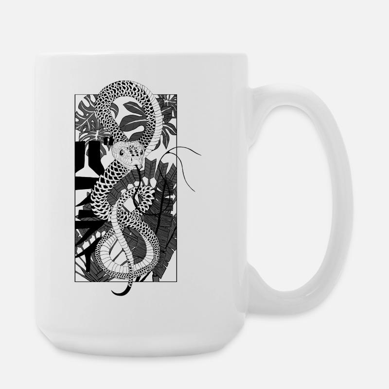 Snake 2 - Große Tasse 440 ml - Weiß